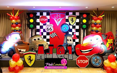 cars themed stage decoration
