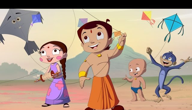 Chhota Bheem cartoon in urdu- Chhota Bheem Kite Flying event