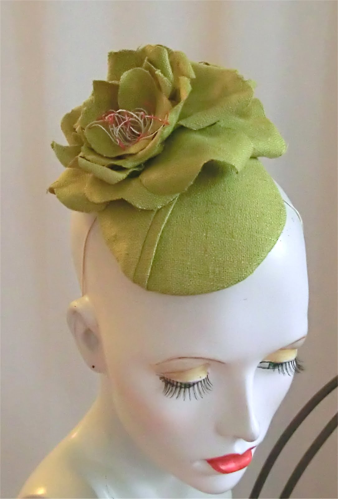 Millinery musings Made my first silk flower!