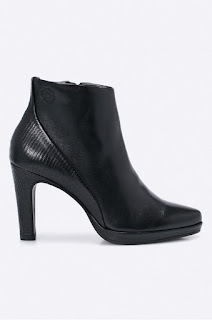 Botine negre de dama piele naturala cu toc pentru iarna la reducere Bugatti Botine negre de dama piele naturala cu toc pentru iarna la reducere Bugatti