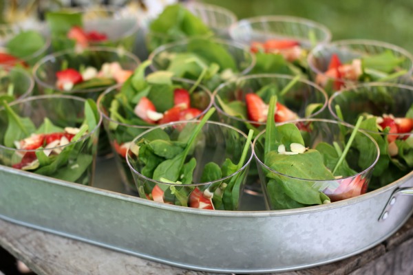 Me and My Pink Mixer: Strawberry Spinach Salad Cups