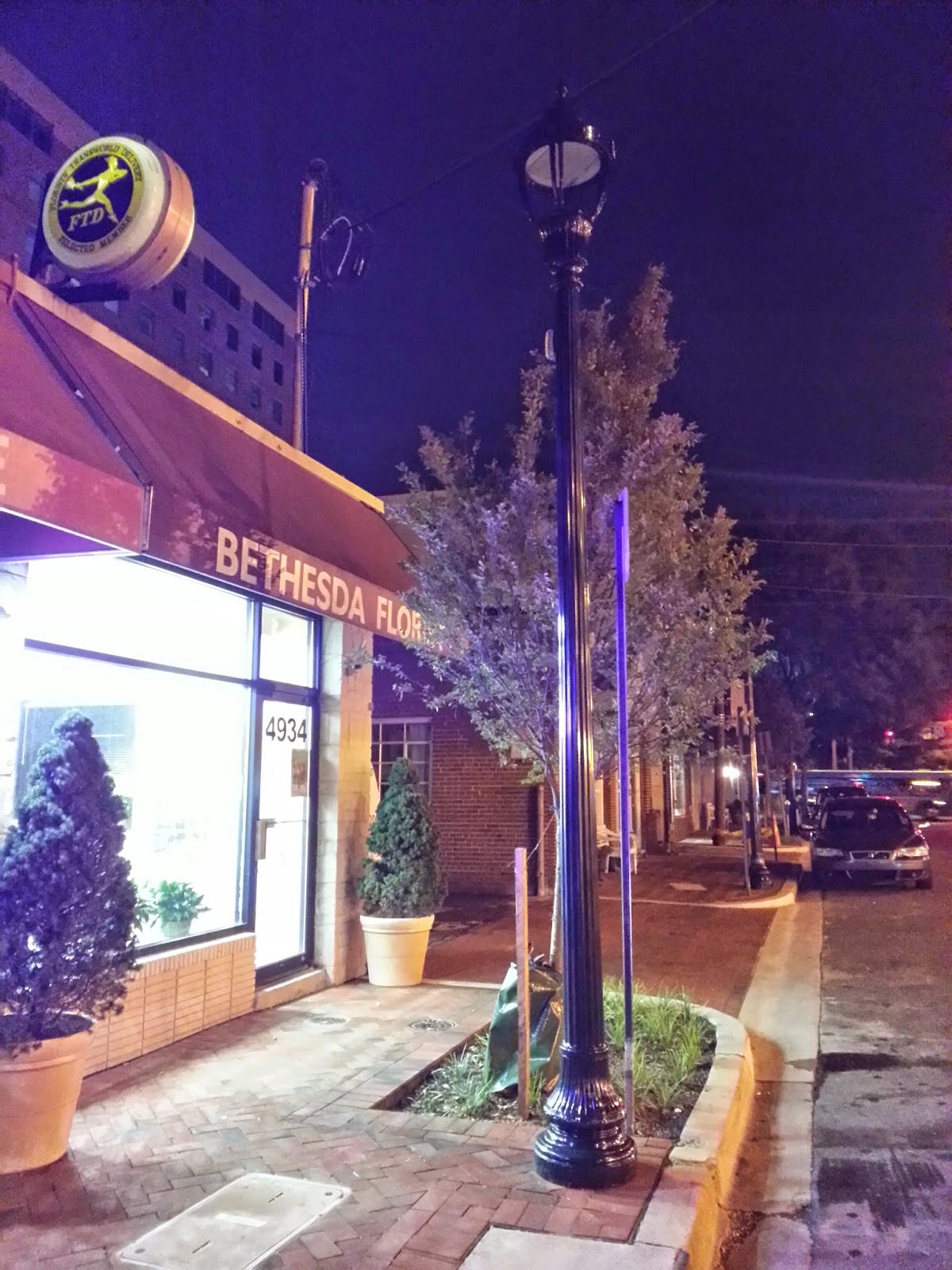 Robert Dyer Bethesda Row NEW STREETLAMPS ON ST. ELMO AVENUE IN