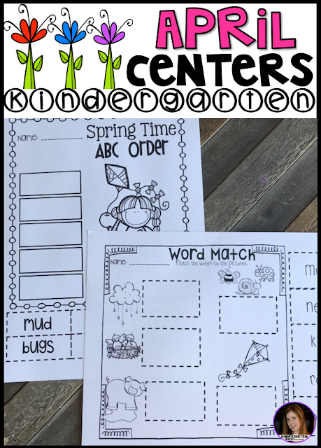 Spring Centers for April is 248 pages full of hands-on math and literacy centers to help build a strong foundation in math an literacy skills.