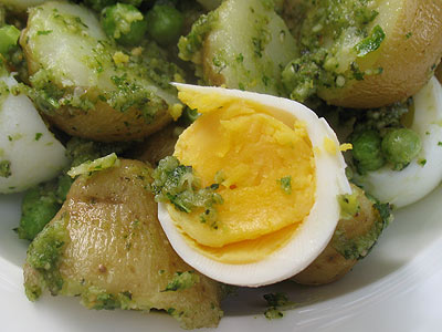 Pesto and Egg Potato Salad