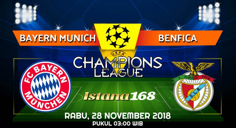 Prediksi Bayern Munich vs Benfica 28 November 2018