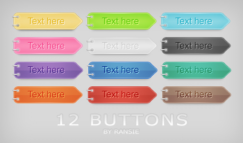 70+ Free Colored PSD Web Buttons Pack Download