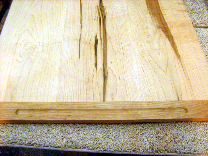 Splinters Woodworks Custom Large Maple In counter Cutting Boards