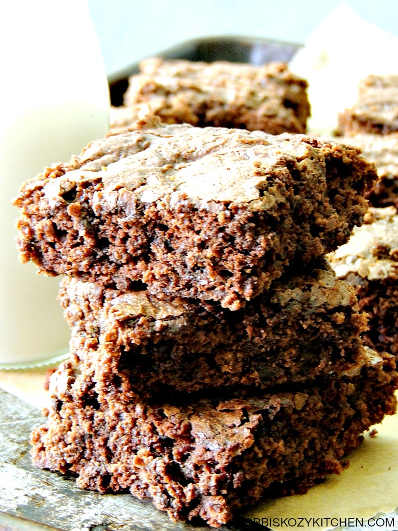 These brownies are cakey and gooey all at the same time, which pretty much makes the the best brownies ever! From www.bobbiskozykitchen.com