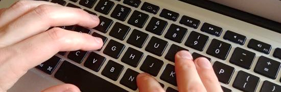 Image of typing on keyboard by Hertfordshire Walker released under Creative Commons