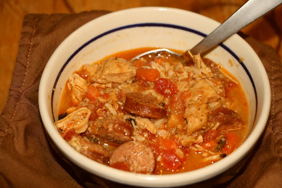 Big Dude's Eclectic Ramblings Chicken & Andouille Spanish Rice Soup