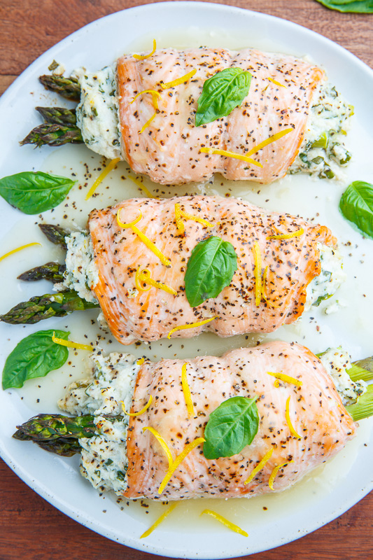 Asparagus and Lemon and Basil Ricotta Stuffed Salmon Rolls with Lemon Sauce Recipe on Closet Cooking Asparagus and Lemon and Basil Ricotta Stuffed Salmon Rolls with Lemon Sauce Recipe on Closet Cooking