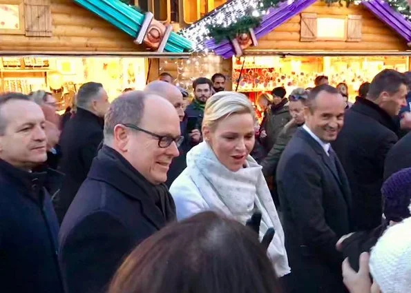Prince Albert, Princess Charlene attended the opening of Christmas Market 2017 (Le Village de Noël)