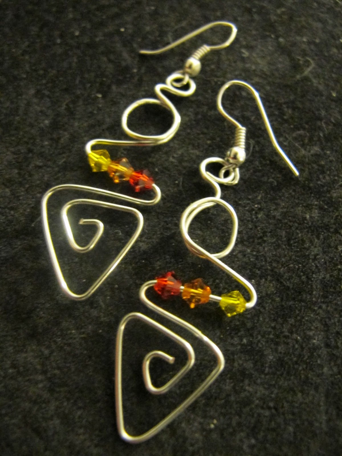 Naomi's Designs Handmade Wire Jewelry Funky silver wire wrapped