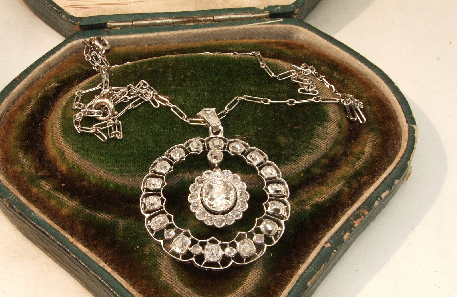 Delightfully Deco: Antique Diamond Pendants