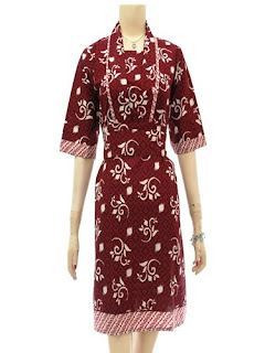 Baju Batik Modern Long Dress