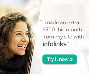 Make money on blogger click infolinks