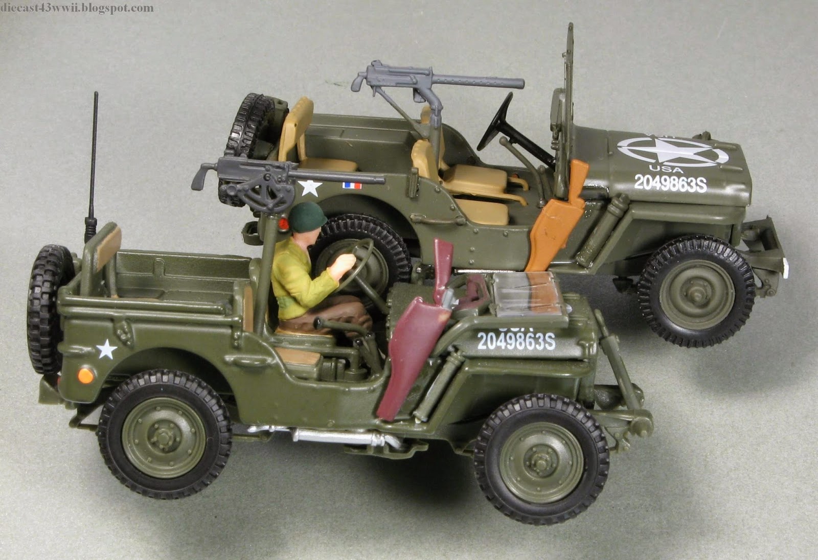 Military scale models Jeep Willys MB. Atlas