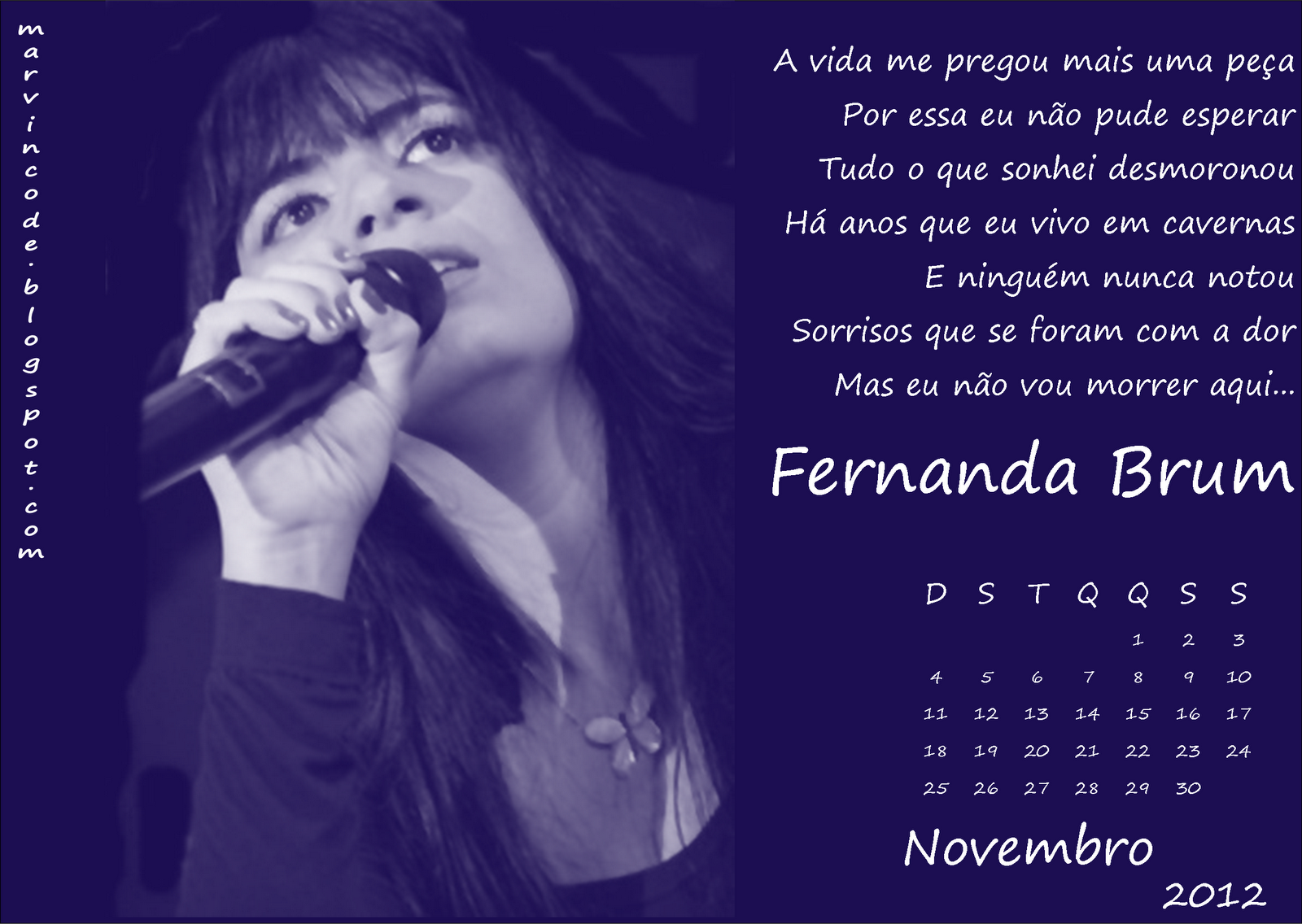 MarvinCode Calendário novembro Fernanda Brum Coração que sangra MarvinCode Calendário novembro Fernanda Brum Coração que sangra