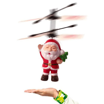 Santa Claus Suspension Induction Aircraft Toy