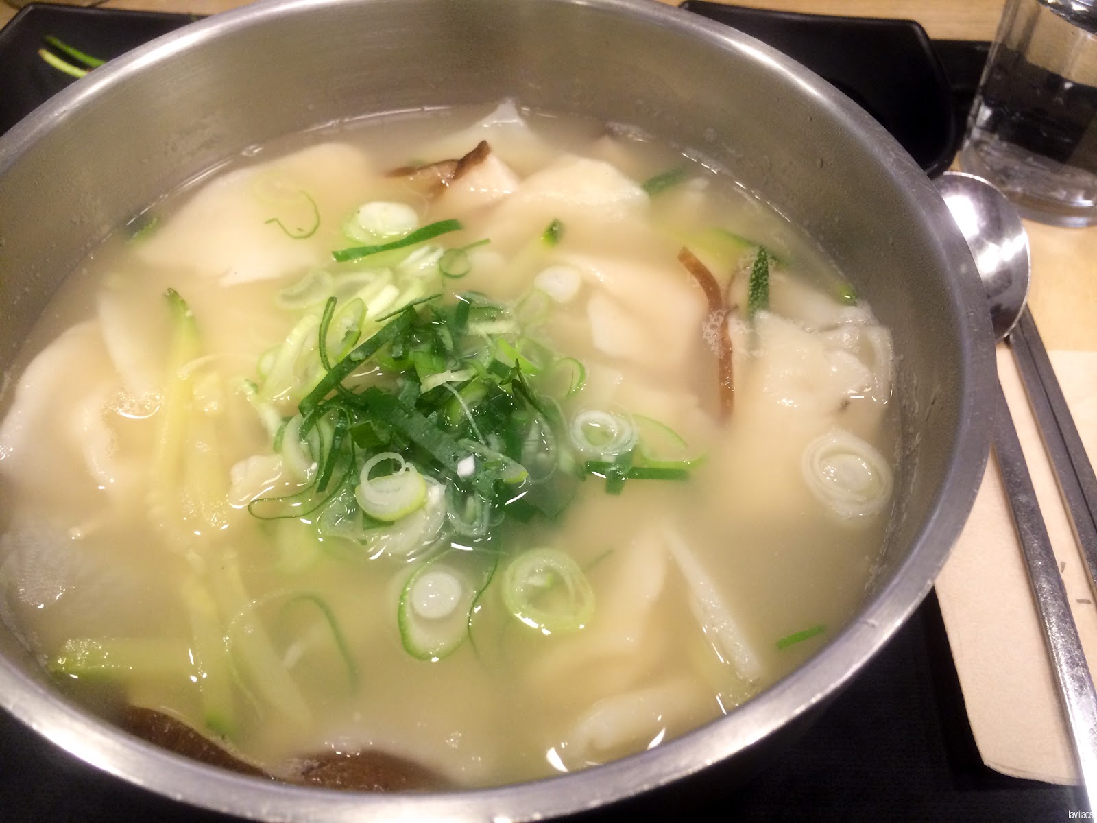 Seoul, Korea - Summer Study Abroad 2014 - Sinchon Hyundai Department Store food court sujebi 수제비