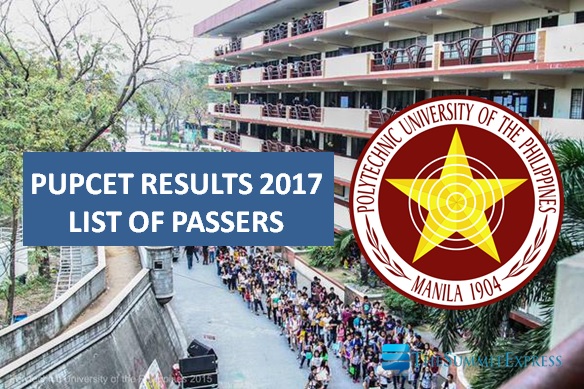 PUPCET Results AY 2017-2018 release online