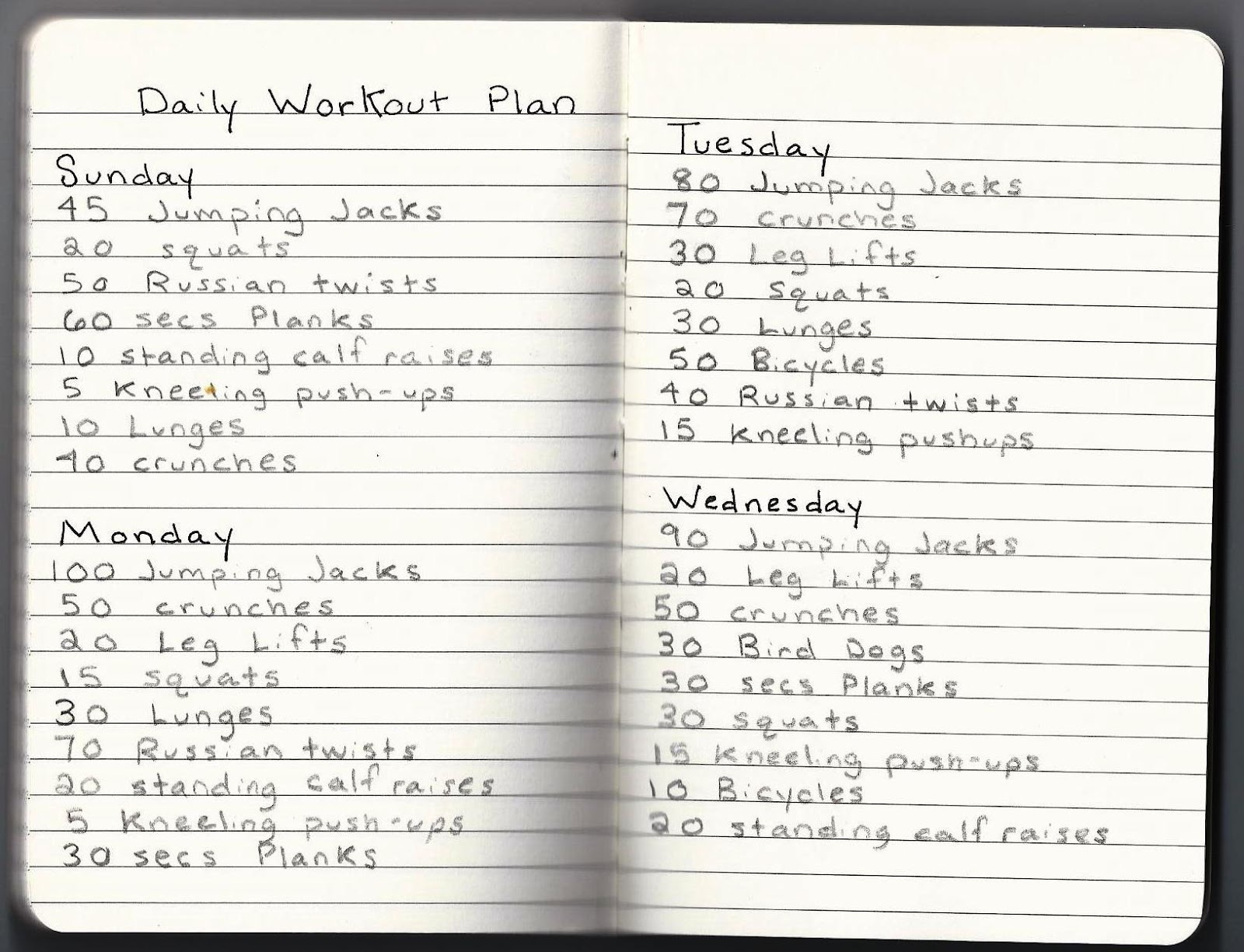 Developing A Workout Routine
