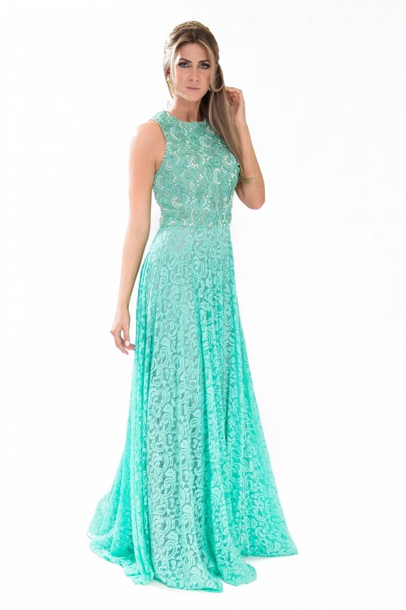 vestido de madrinha verde limao