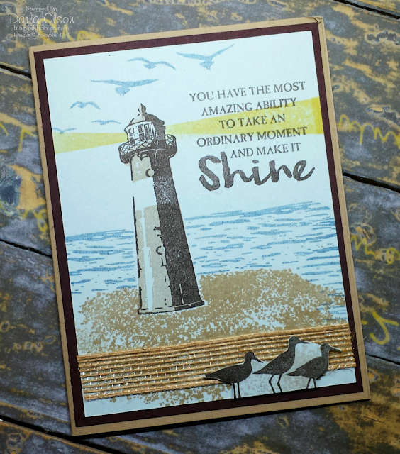 Handmade card created with High Tide shared by Darla Olson at Inkheaven