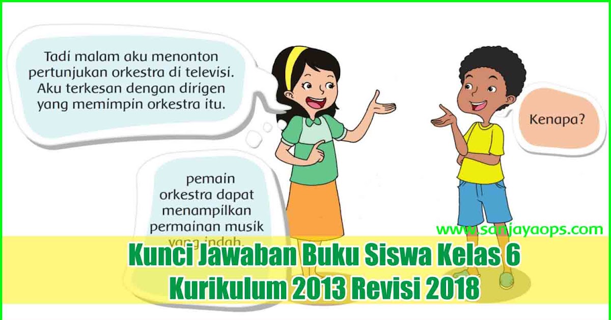 Kunci Jawaban Buku Siswa Tema 7 Kelas 6 Halaman 16 17 19 20 21 Sanjayaops