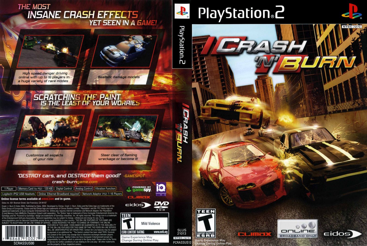 ISOS PSX/PS2 Crash 'N' Burn [NTSCU] [SLUS21013]