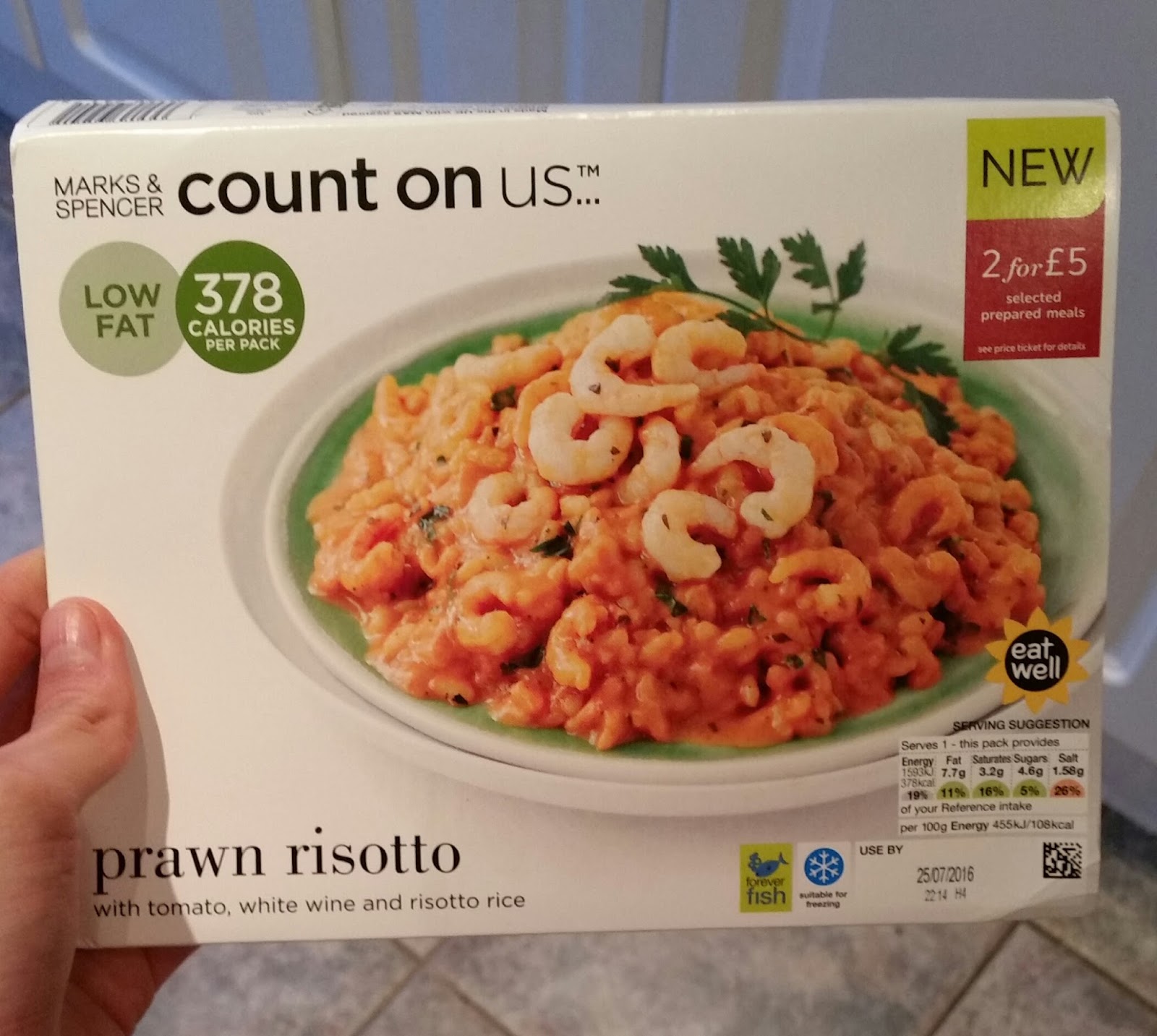 Trust Me Treats Marks & Spencer's Count On Us Prawn Risotto review