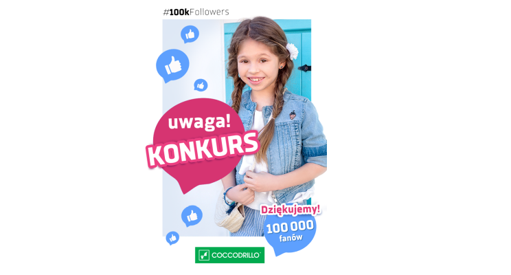 Do wygrania 100 bonów o wartości 100 zł do sklepu Coccodrillo Konkurs