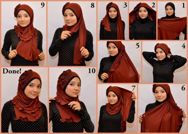 Cara Memakai Jilbab Modern Simple dan Menarik