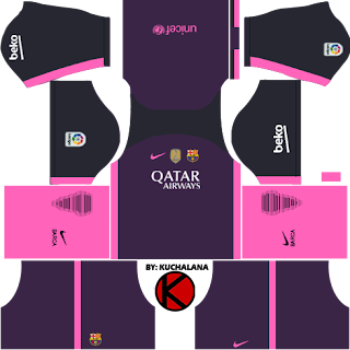 Barcelona kits 2016/2017 - Dream League Soccer 2016 & FTS15