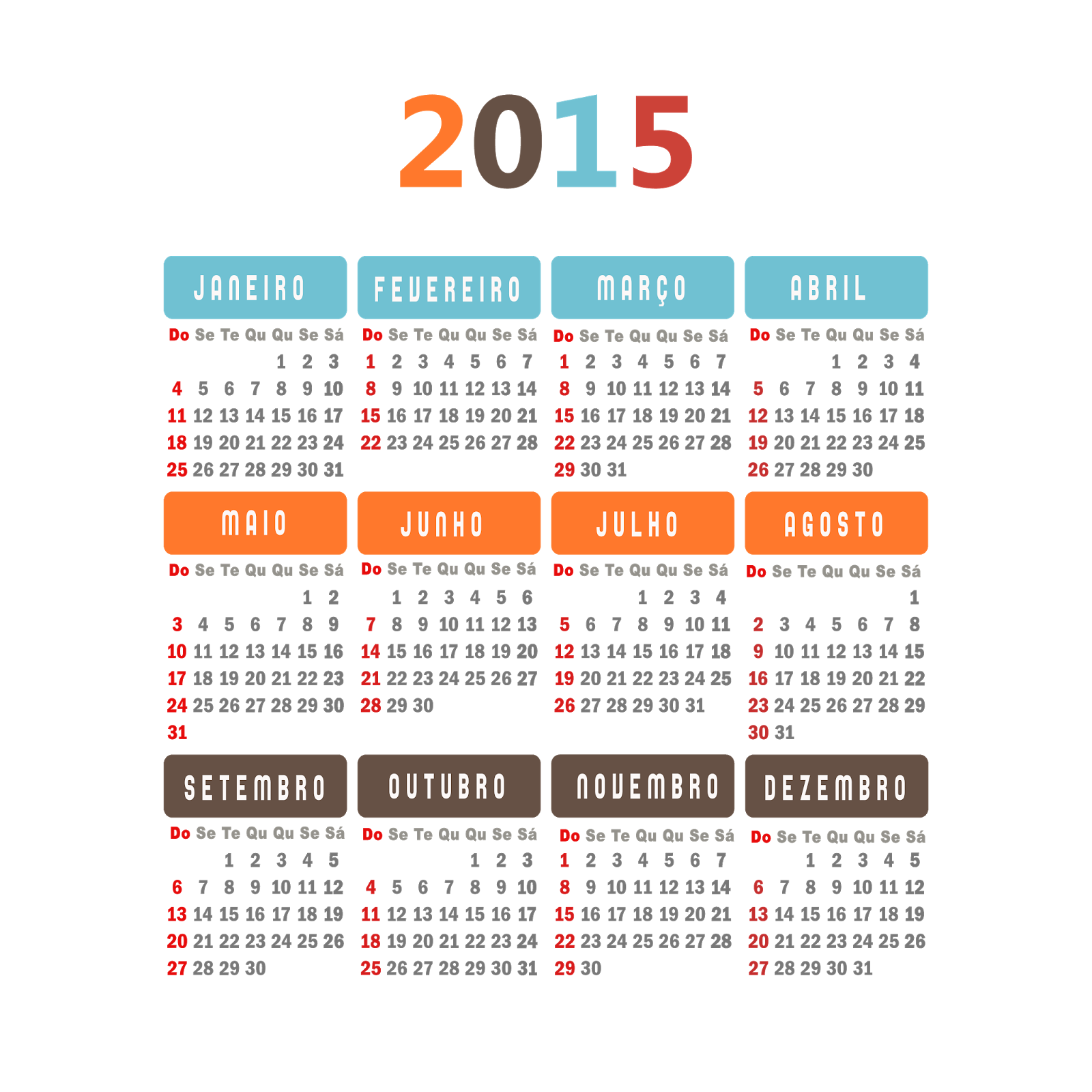 Calendario 2015 Para Imprimir Familia Y Cole Gambaran