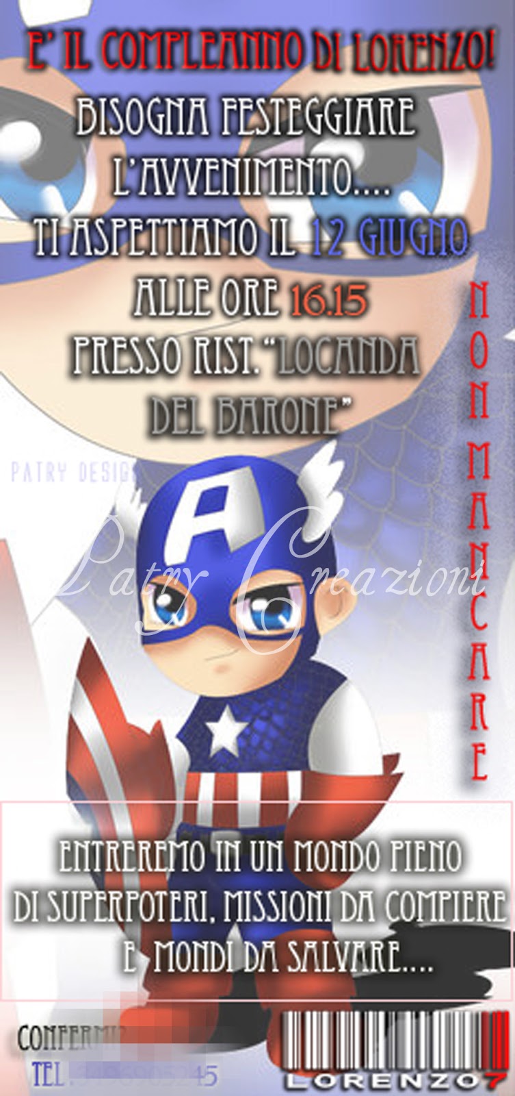 Biglietto Auguri Capitan America Da Stampare - Foto 9