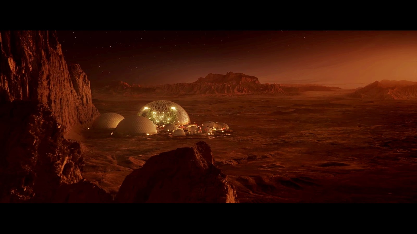Mars colony from The Space Between Us movie human Mars
