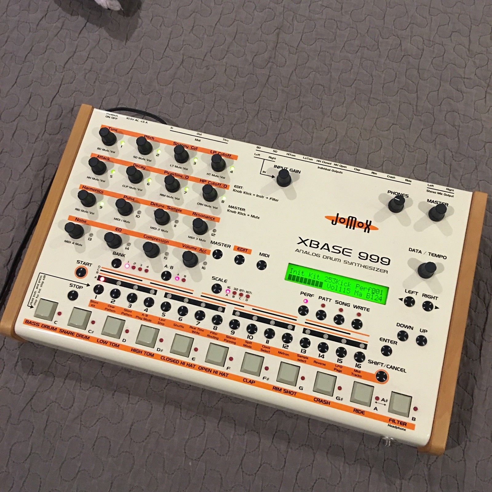 MATRIXSYNTH Jomox Xbase 999 Analog Drum Machine Synthesizer