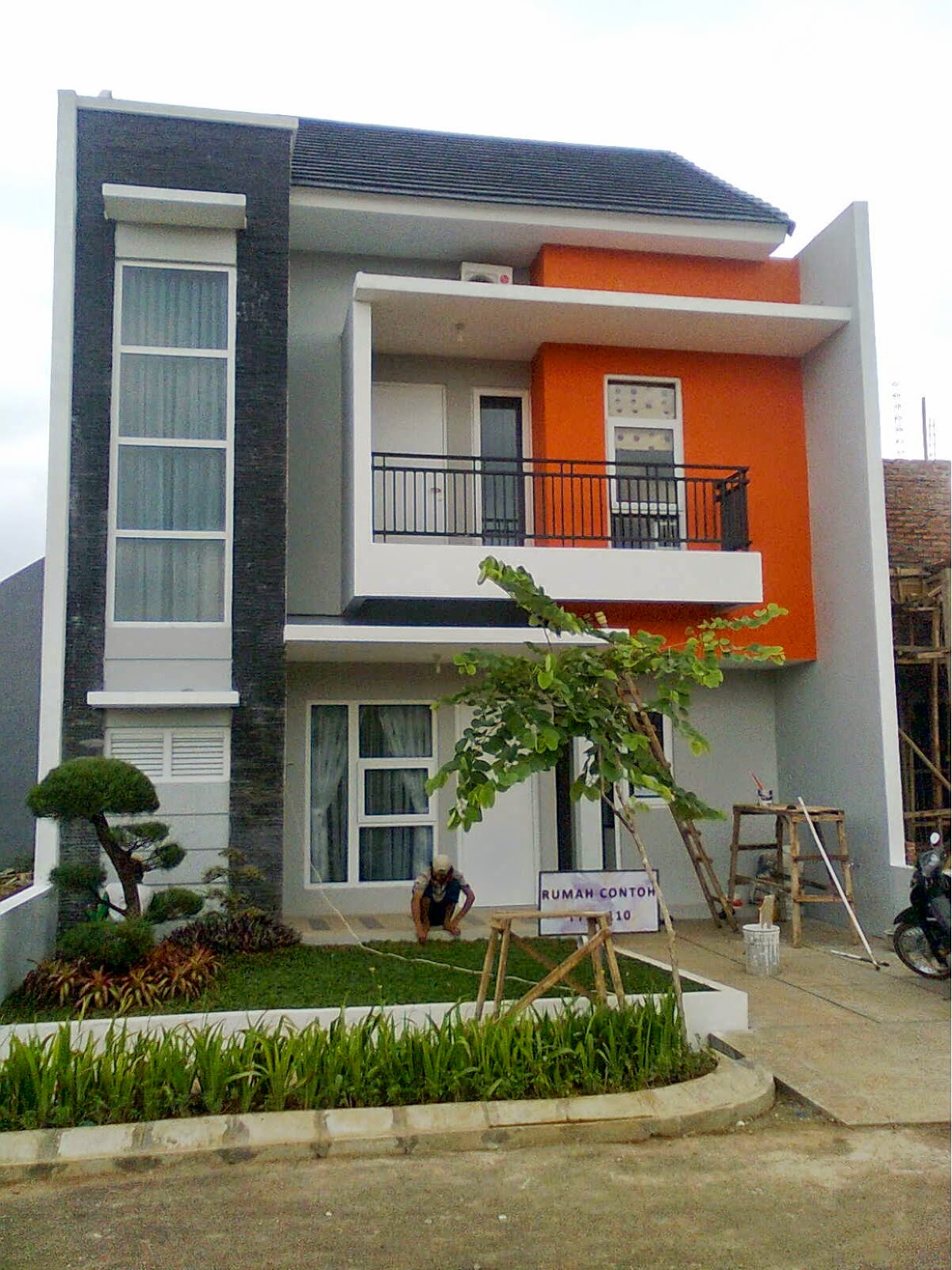 36+ Desain Rumah Minimalis Warna Orange Gambar Minimalis