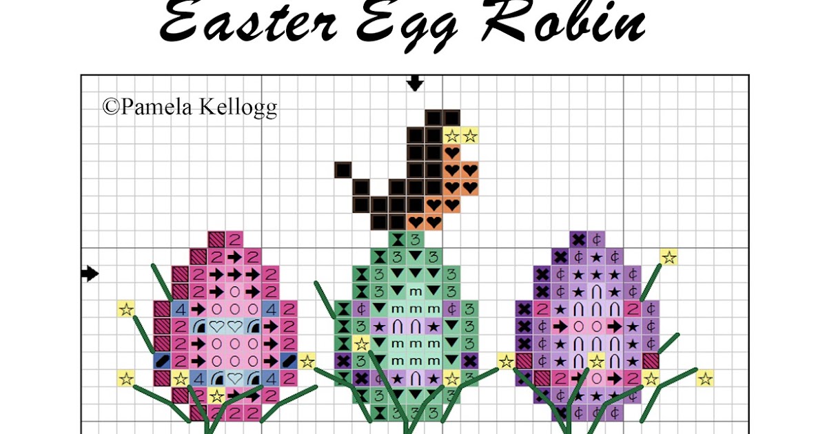 Kitty And Me Designs Easter Cross Stitch Freebie
