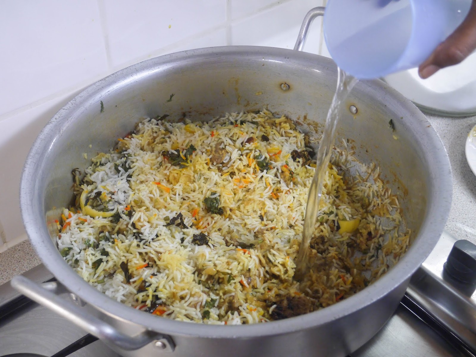 This Muslim Girl Bakes Boneless Lamb Biryani.