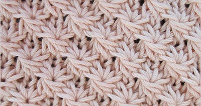 knitted daisy pattern
