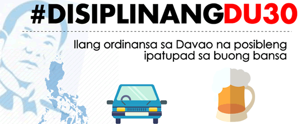 List of Disiplinang Duterte sa Davao City na Posibleng Ipatupad sa buong bansa
