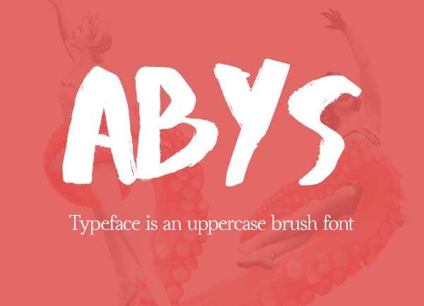 Abys – Free Brush Font Brush font terbaik 2017 - Abys – Free Brush Font
