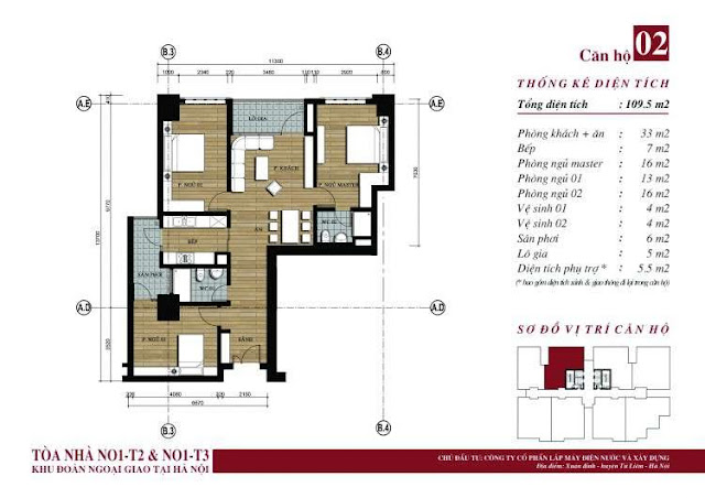Căn số 2 chung cư Ngoại giao đoàn N01-t3 Căn số 2 chung cư Ngoại giao đoàn N01-t3