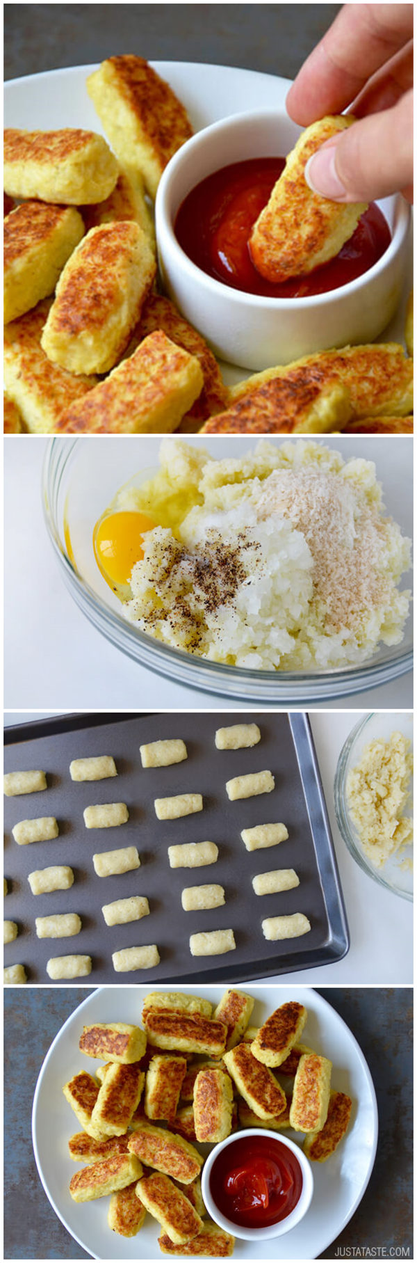 5-Ingredient Baked Cauliflower Tots
