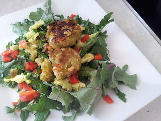 Green Kumara and Cashew Patties