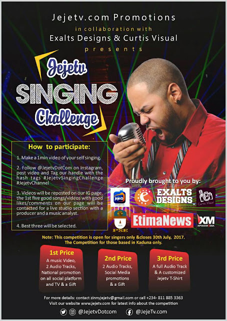 #JejeTv Singing Challenge kicks off today! (See Prices + Details) #JejetvSingingChallenge @JejetvDotCom