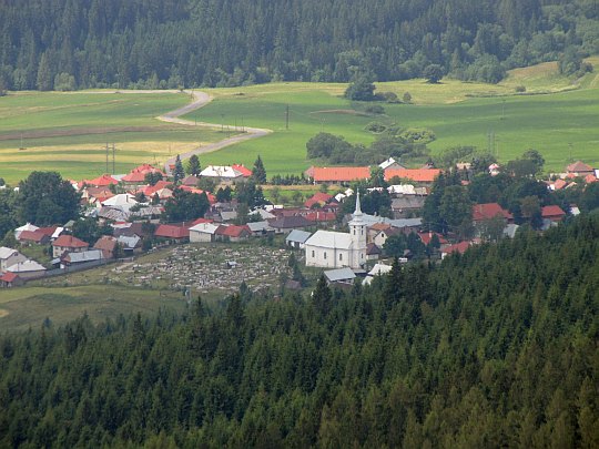 Wioska Šumiac ze stoków Skały Króla. Wioska Šumiac ze stoków Skały Króla.