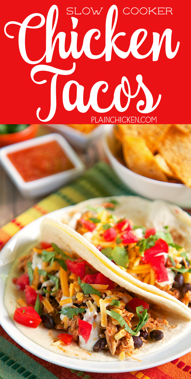 Slow Cooker Chicken Tacos Plain Chicken®